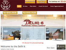 Tablet Screenshot of delhi6.com.au
